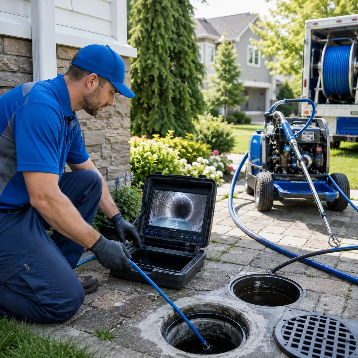 Outdoor drain cleaning professionals serving Roberts, WI